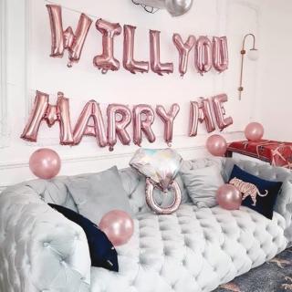 派對佈置求婚浪漫氣球套餐簡配版-送打氣筒(告白氣球 派對布置 婚禮布置)