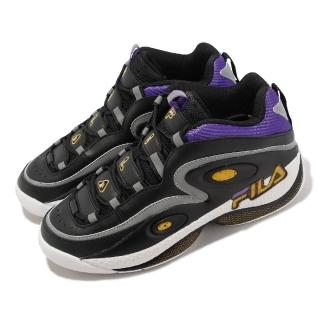 【FILA】籃球鞋 Grant Hill 3 男鞋 黑 黃 皮革 緩衝 完美先生 運動鞋 斐樂(1BM01290043)