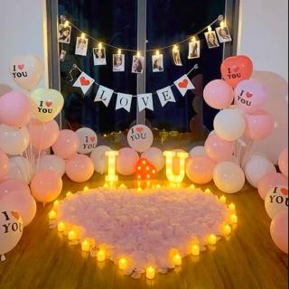 派對佈置LOVE告白氣球燈飾組1組(求婚 告白 七夕 情人節 派對 婚房 婚禮 布置)