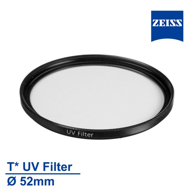 【ZEISS 蔡司】Filter T* UV 52mm 多層鍍膜 保護鏡(公司貨)