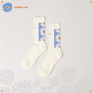 【HOWDE LAB】Daisy SOCKS 奶油雛菊 籃底簍空花朵 長襪 造型襪 高筒襪 23SS02-IV