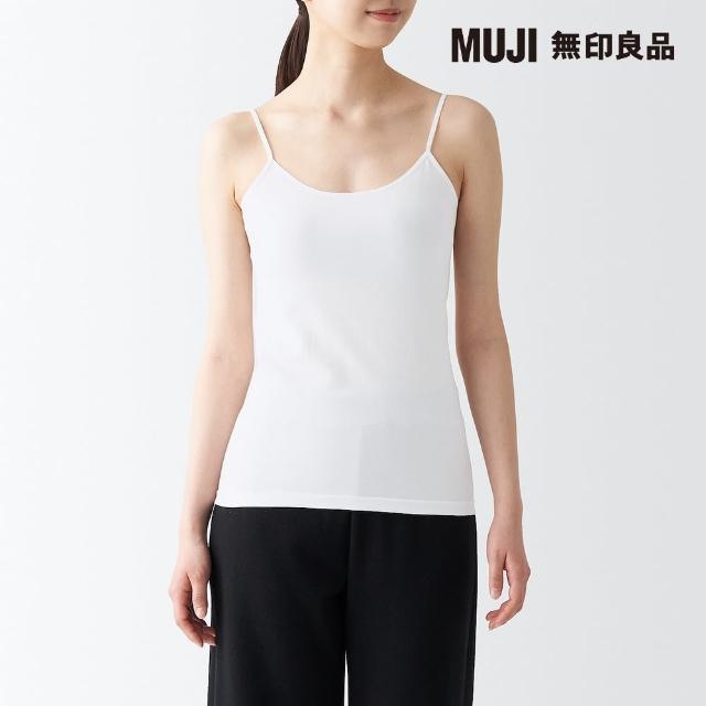 【MUJI 無印良品】女有機棉混彈性細肩帶(共2色)