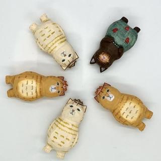 【JEN】手工木製貓擺飾工藝品(4款可選)