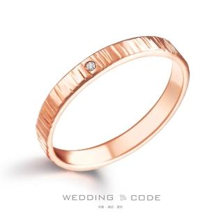 【WEDDING CODE】14K金 鑽石女戒 4186鑽玫(天然鑽石 618 禮物)