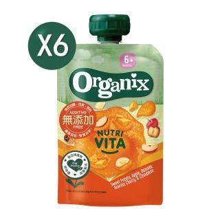 【Organix】水果纖泥-甜薯蘋果香蕉(100gX6)