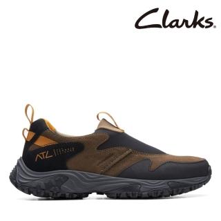 【Clarks】男鞋ATL Walk Step WP防潑水異材質拼接休閒徒步鞋便鞋(CLM73694C)