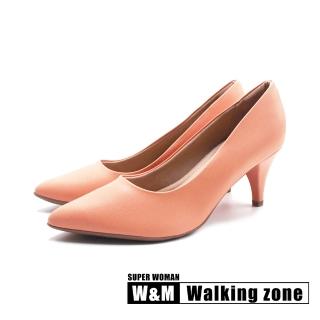 【WALKING ZONE】女 SUPER WOMAN 空姐系列 尖頭時尚經典高跟鞋 女鞋(橘)
