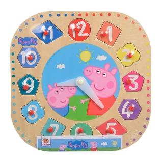 【Peppa Pig 粉紅豬】粉紅豬小妹 - 木製學習鐘(佩佩豬)