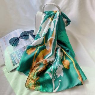【愛爾蘭 Galway】緞面絲巾 綠蔭(90x180cm)