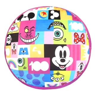 【Marushin 丸真】迪士尼100週年系列 圓形靠墊 抱枕 角色的臉