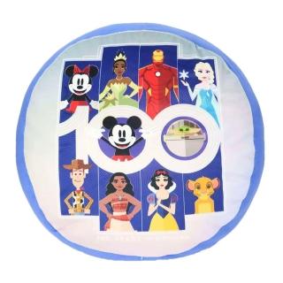 【Marushin 丸真】迪士尼100週年系列 圓形靠墊 抱枕 夢幻角色