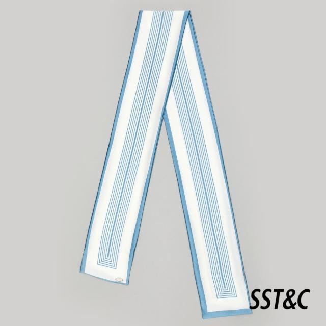 【SST&C 最後55折】水藍色方型小領巾9662305008