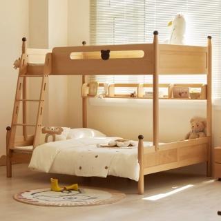 【橙家居·家具】艾勒系列4.5尺+架子上下舖床架 AL-H5011(售完採預購 上下舖 床架 床組 上下床 收納)