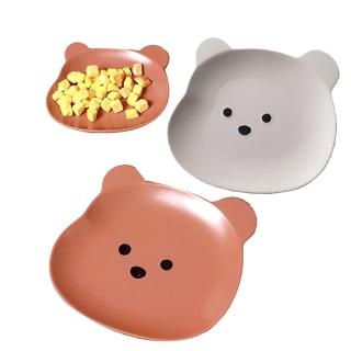 【樂寵】陶瓷寵物餐盤8吋雙色(寵物碗 貓碗 狗碗)