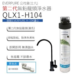 【Pentair】EVERPURE 立凡公司貨 第二代無鉛龍頭淨水器(QLX1-H104)
