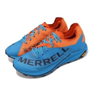 【MERRELL】越野跑鞋 MTL Skyfire 2 女鞋 藍 橘 Vibram MegaGrip 行山鞋 戶外鞋(ML067810)