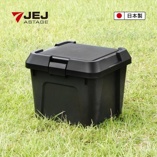 【JEJ ASTAGE】黑化耐重RV收納桶/140-A6/22L(露營/收納/玩具箱/零食箱/可堆疊)