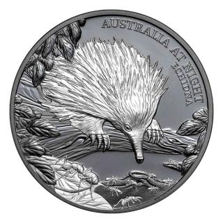【臺灣金拓】白銀銀幣2020 紐埃島夜裡的澳洲系列 - 針鼴精鑄銀幣