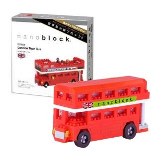 【nanoblock 河田積木】迷你積木-交通工具-倫敦雙層巴士(NBH-080)