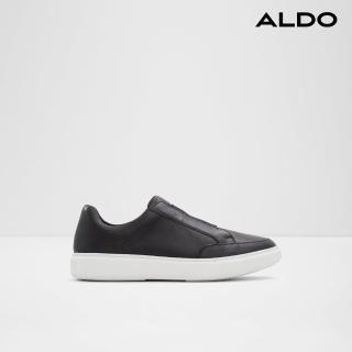 【ALDO】EDMUND-簡潔有型真皮休閒鞋-男鞋(黑色)