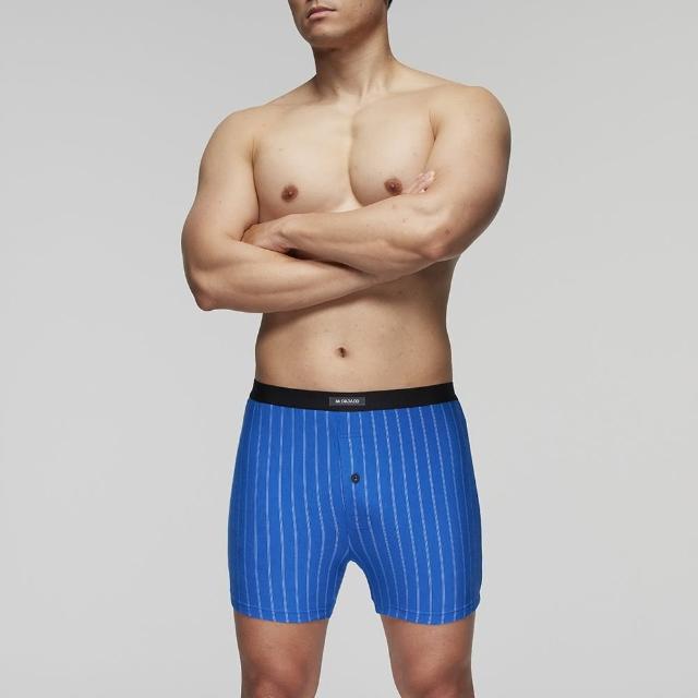 【Mr. DADADO】機能系列 M-LL寬鬆中腰四角男內褲 超細莫代爾木漿纖維-GH7856BU(藍)