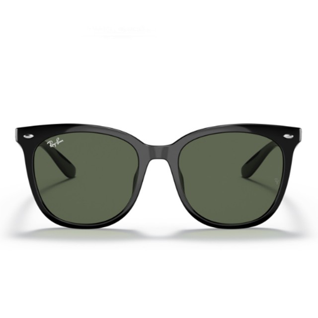 【RayBan 雷朋】潮流黑色框綠色鏡片太陽眼鏡(RB4379D-60171)