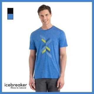 【Icebreaker】男 Sphere II Cool-Lite 圓領短袖上衣 板塊堆疊-AD150(底層衣/排汗衣/美麗諾羊毛衣/旅行)
