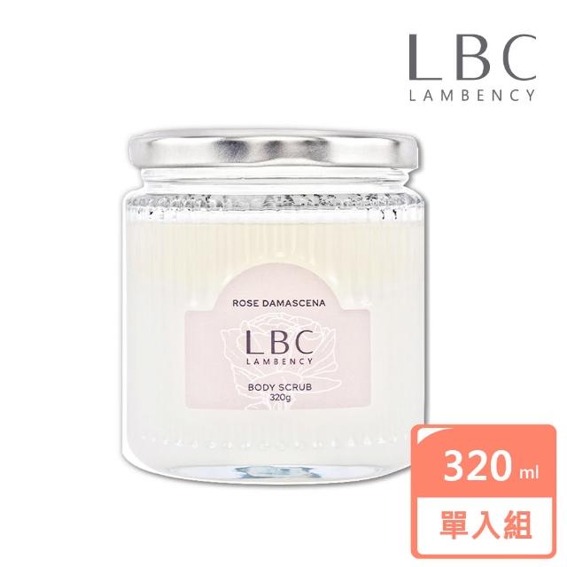 【LBC】Lambenc水漾玫瑰柔嫩身體角質磨砂膏320ml(去角質 修復肌膚 細緻保濕 嫩滑亮白)