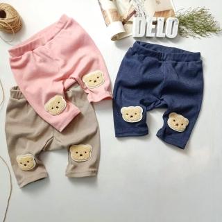 【艾比童裝】嬰兒 刺繡熊熊七分褲 MIT台灣製短褲(下著系列 C19)