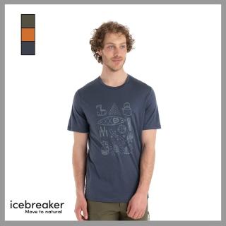 【Icebreaker】男 Tech Lite II 圓領短袖上衣 野營裝備 -AD150(底層衣/排汗衣/美麗諾羊毛衣/旅行)