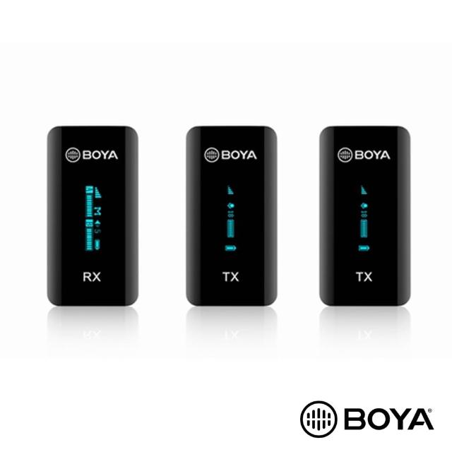 【BOYA 博雅】BY-XM6-S2 一對二 無線麥克風組 2.4G(公司貨)