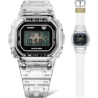 【CASIO 卡西歐】40周年CLEAR REMIX系列限定卓越風格透明錶殼潮流腕錶 42.8mm(DW-5040RX-7)