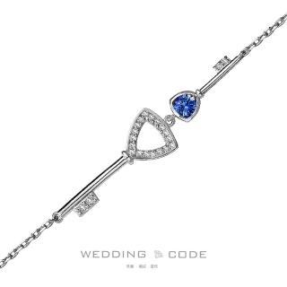 【WEDDING CODE】14K金 30分藍寶鑽石手鍊 AK6267(天然鑽石 母親節 現貨禮物)