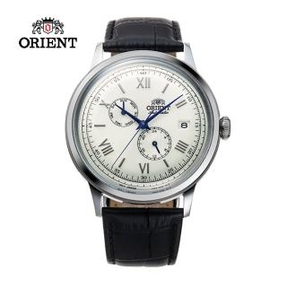 【ORIENT 東方錶】Classic and Simple Style 機械錶 皮帶款 白色 - 40.5mm(RA-AK0701S)