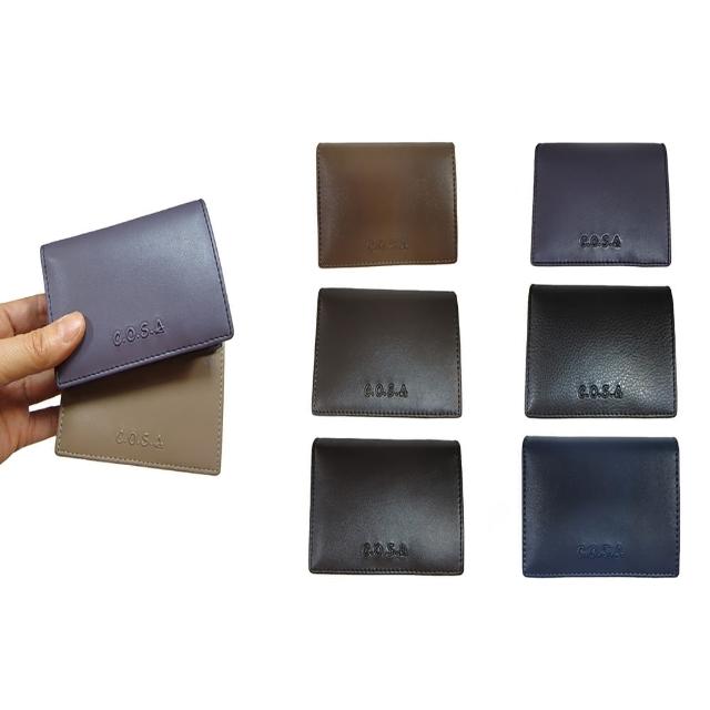 【SNOW.bagshop】名片夾證件夾信用卡夾(100%進口牛皮革二折型主袋)