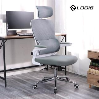 【LOGIS】莫蘭迪人體工學電腦椅(辦公椅 網椅 書桌椅 電競椅 家用椅)