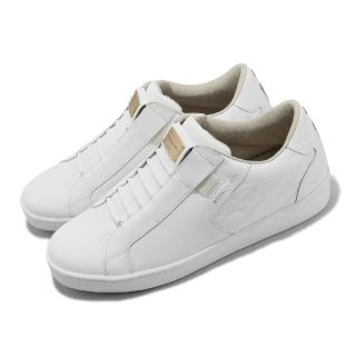 【ROYAL Elastics】休閒鞋 Adelaide Lux 男鞋 白 棕 金牌 彈力帶 無鞋帶 皮革 回彈(02732007)