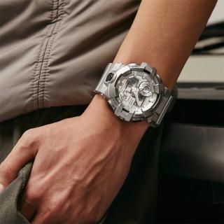 【CASIO 卡西歐】G-SHOCK 科幻未來金屬色手錶(GA-700FF-8A)