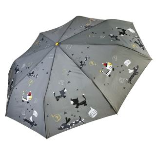 【rainstory】雪靴貓-灰抗UV加大自動傘