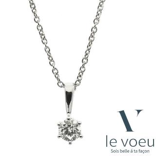 【le voeu】18K金 10分 鑽石項鍊 單點星光 流星(0.1克拉 輕珠寶 項鍊)