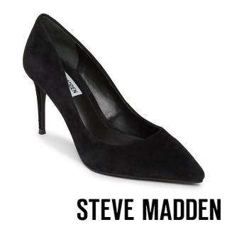 【STEVE MADDEN】LILLIE 麂皮尖頭高跟鞋(黑色)