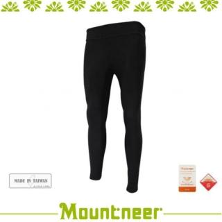 【Mountneer 山林】中性 彈性緊身內搭褲《黑》21S39/慢跑褲(悠遊山水)