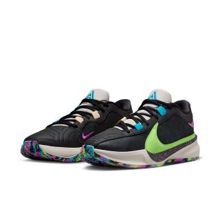 【NIKE 耐吉】籃球鞋 男鞋 運動鞋 包覆 緩震 ZOOM FREAK 5 EP 黑綠 DX4996-002