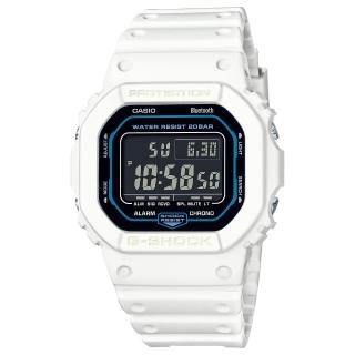 【CASIO 卡西歐】G-SHOCK科技感藍芽連線電子錶(DW-B5600SF-7)