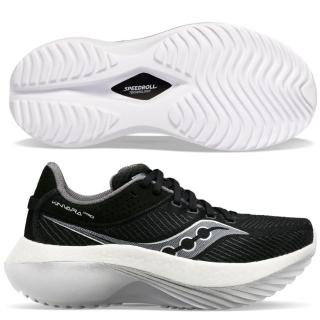 【SAUCONY 索康尼】KINVARA PRO 女款 D 寬楦 碳板 路跑鞋(S10848-10 黑白 慢跑鞋 競速 碳纖維板 8MM)
