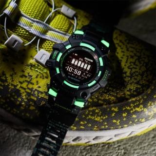 【CASIO 卡西歐】G-SHOCK 夜光迷彩 城市夜景系列藍芽手錶 畢業禮物(GBD-100LM-1)