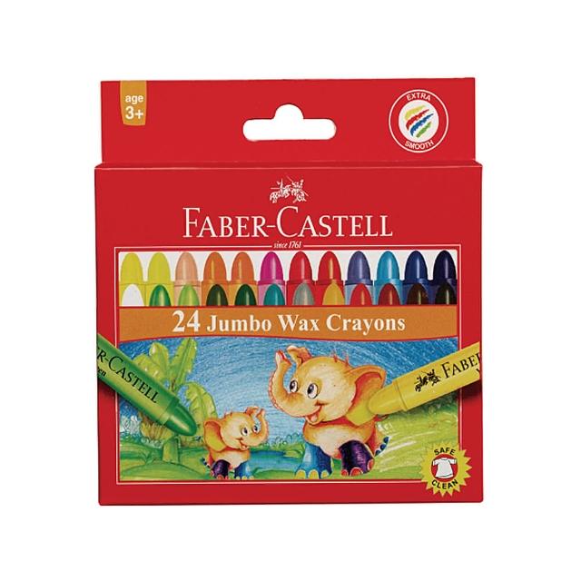 【Faber-Castell】德國輝柏 大象24色粗芯蠟筆 120039  開學文具