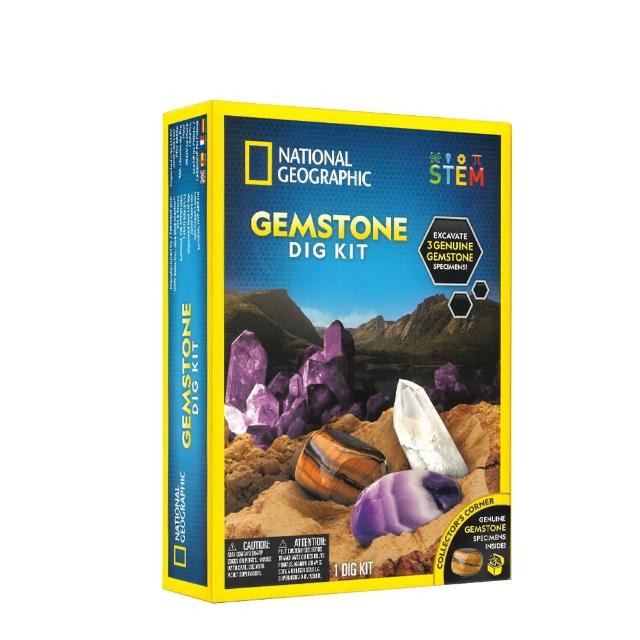 【National Geographic 國家地理】地質寶石挖掘套組(收藏寶石水晶)