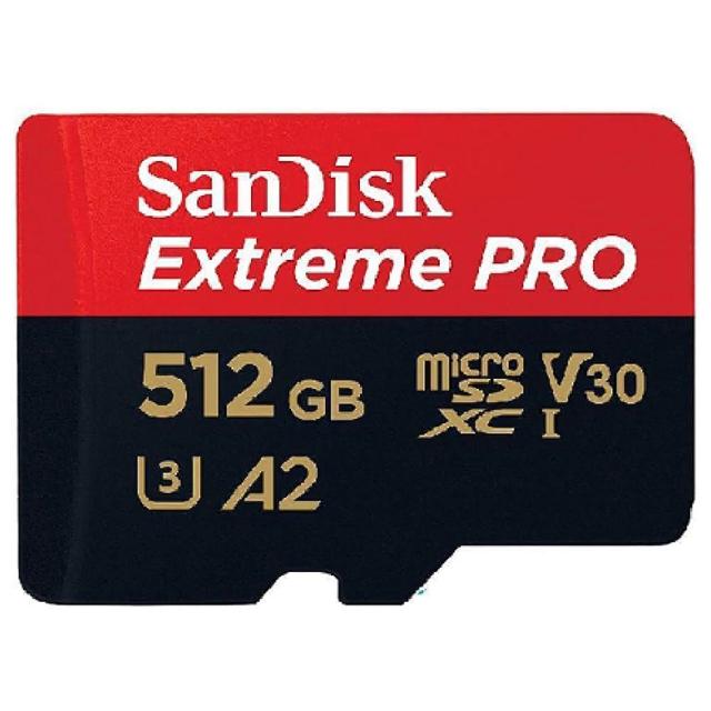 【SanDisk 晟碟】512GB Extreme Pro microSDXC 200MB/s 4K U3 A2 V30 記憶卡 公司貨
