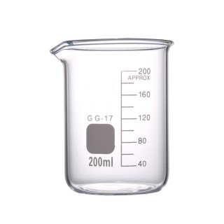 【工具達人】寬口燒杯 實驗室燒杯 廣口燒杯 耐熱玻璃 200ml 玻璃燒杯 玻璃杯 玻璃量杯(190-GCL200)